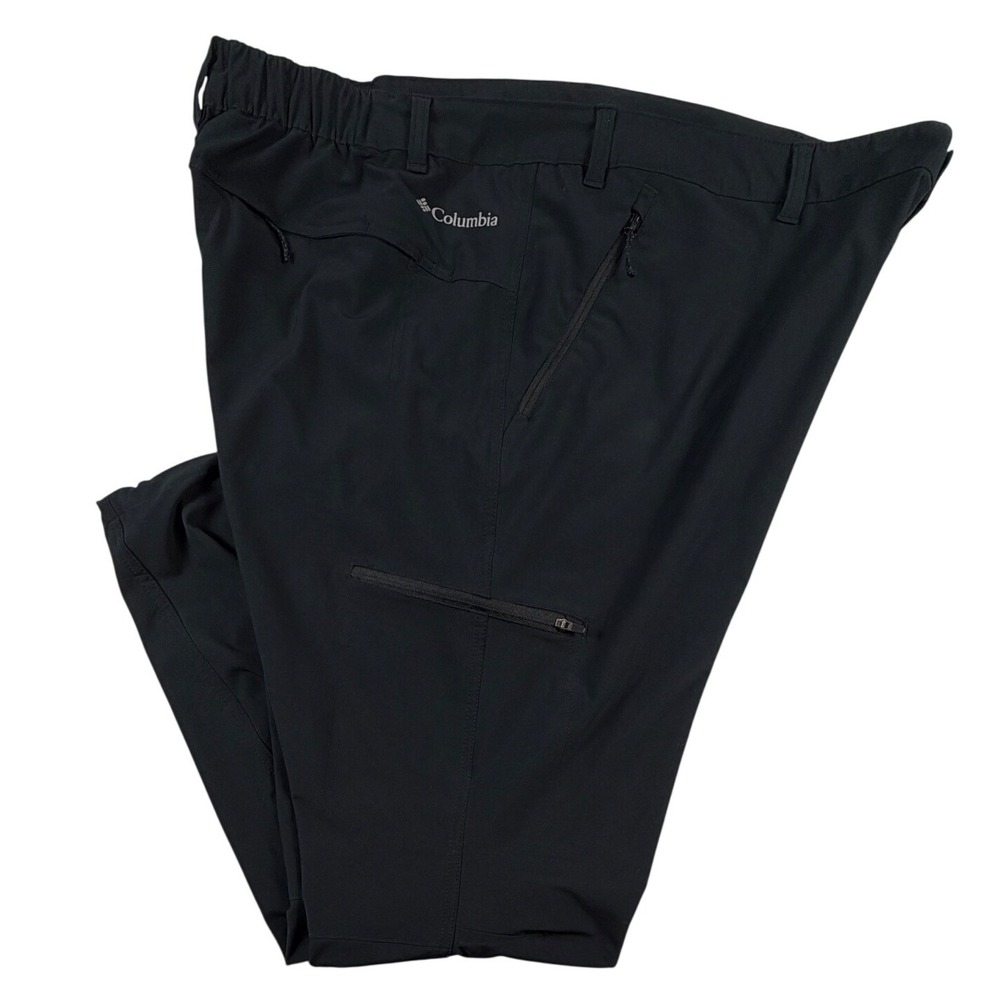Columbia Mens Black Hiking Pants Outdoor Cargo Stretch Trousers‎ Size 42/52